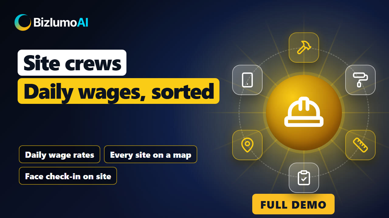 Demo video: Construction Attendance & Daily Wage Setup