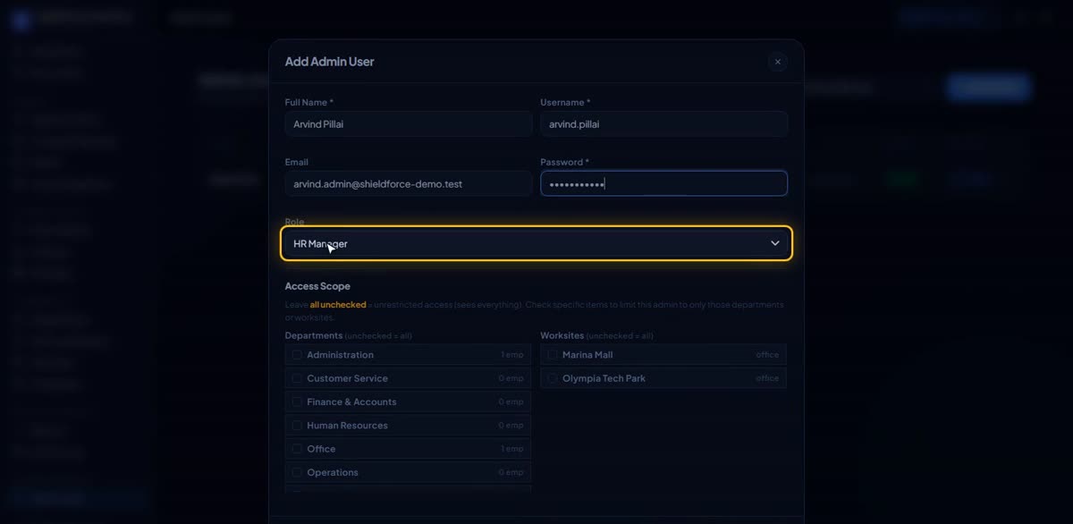 Invite a teammate in BizlumoAI for a field team