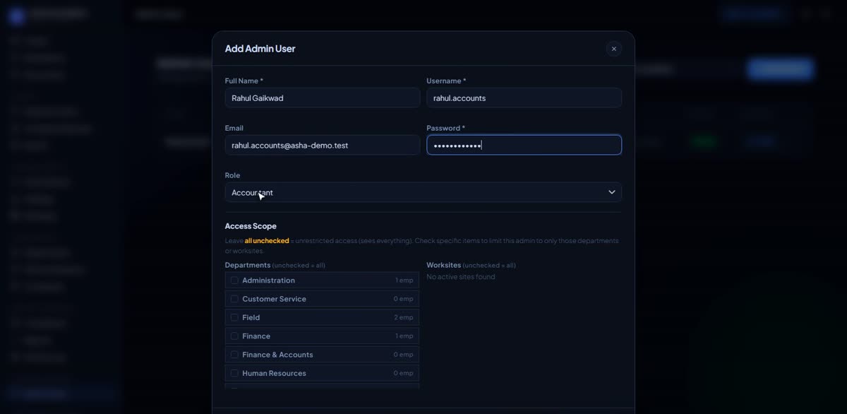 Invite a teammate in BizlumoAI for a NGO or trust