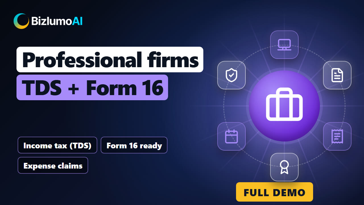 Demo video: IT Firm Payroll, TDS & Form 16 Setup Guide