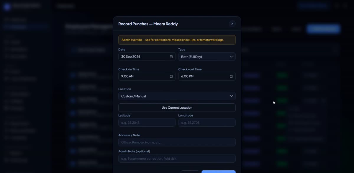 Log the first attendance in BizlumoAI for a salon, spa or clinic
