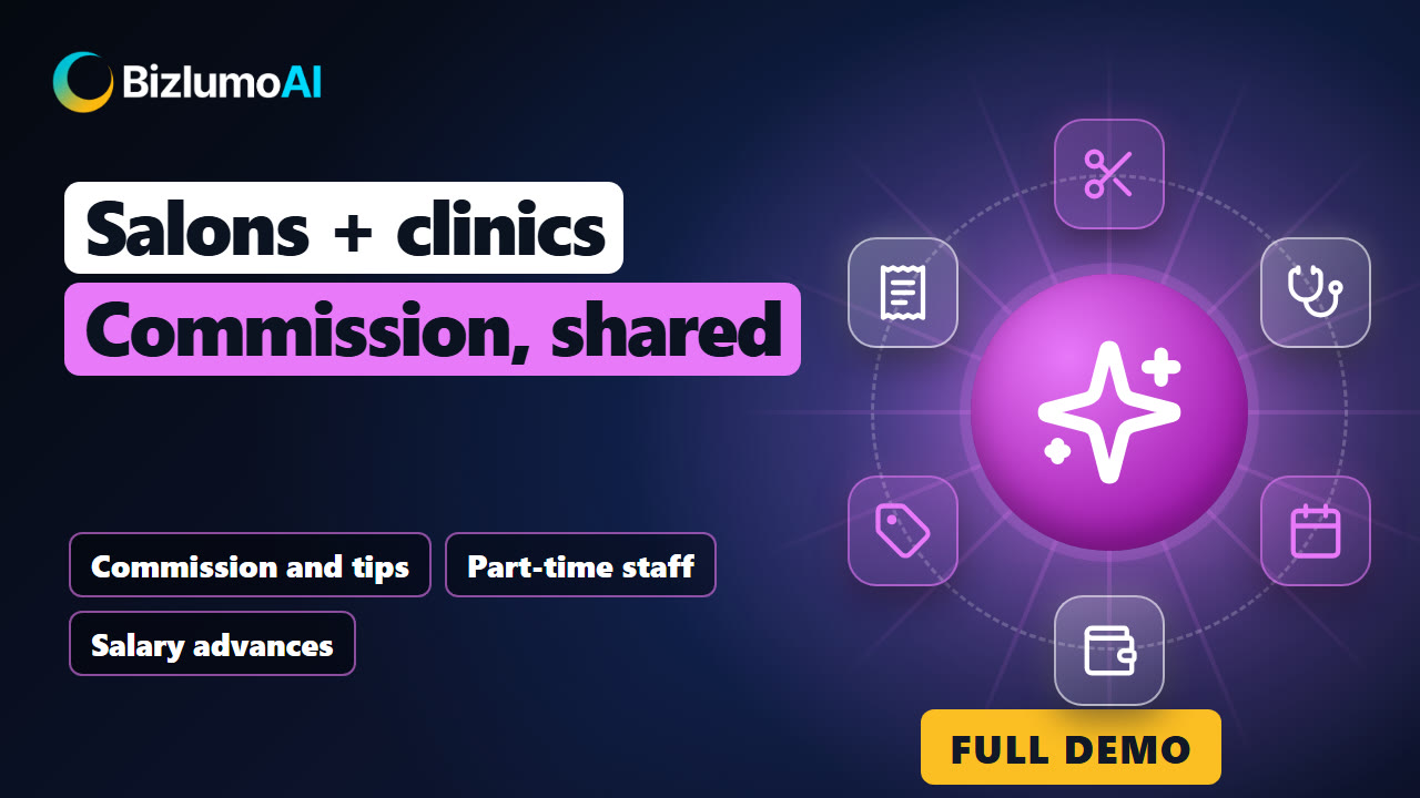 Demo video: Salon & Clinic Staff, Commission & Payroll Setup