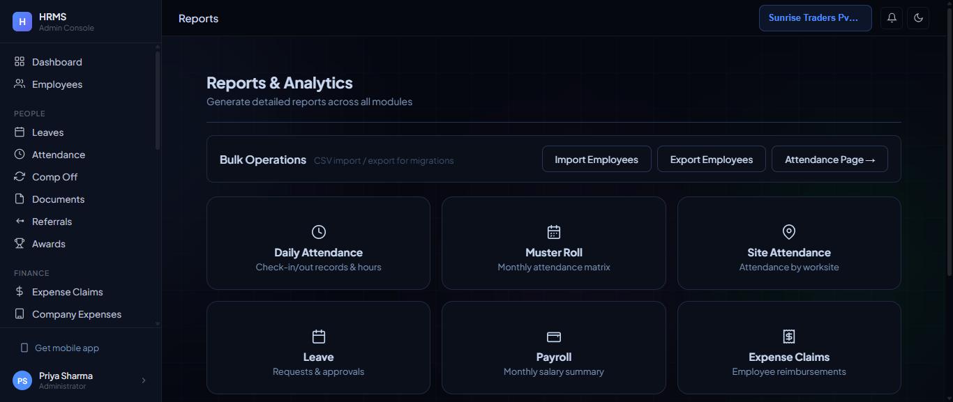 Reports & Analytics.